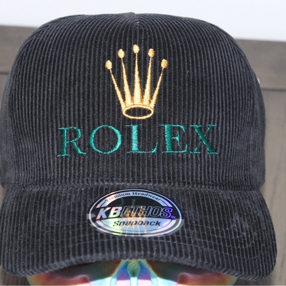Rolex Other - Rolex Black Corduroy Snapback Hat